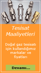 Doğal gaz tesisat maaliyetleri